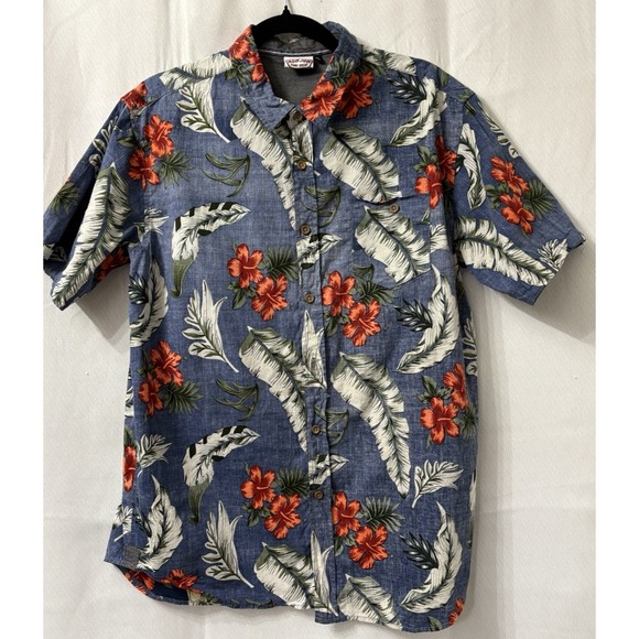 Ron Jon Surf Shop Shirt Size XL Hawaiian Tropical Floral button up - Picture 1 of 9